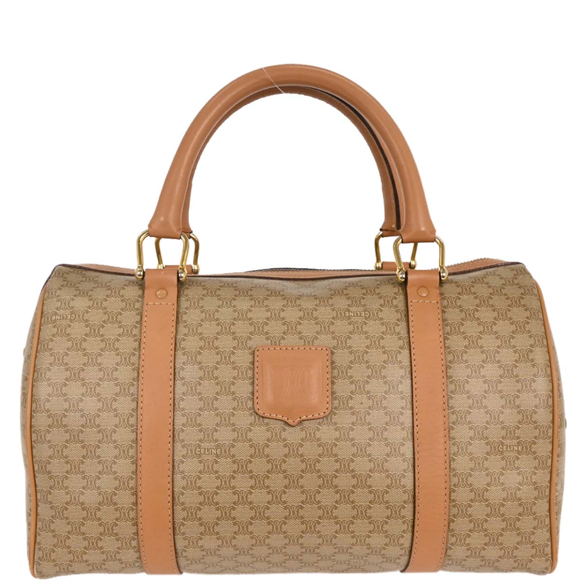 Celine Beige Macadam Duffle Handbag