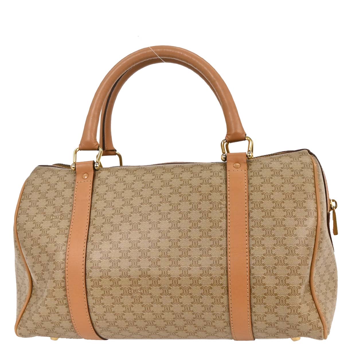 Celine Beige Macadam Duffle Handbag