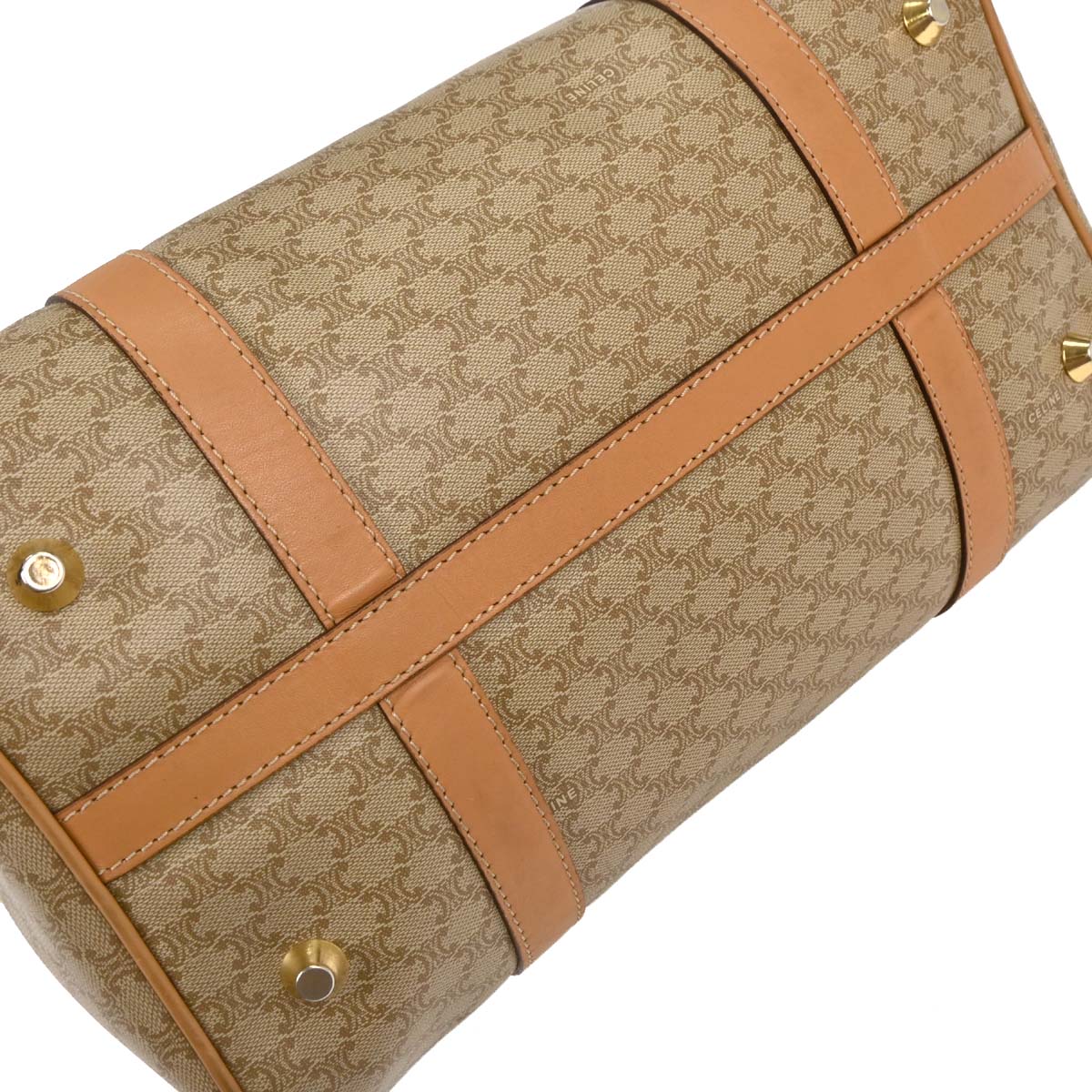 Celine Beige Macadam Duffle Handbag