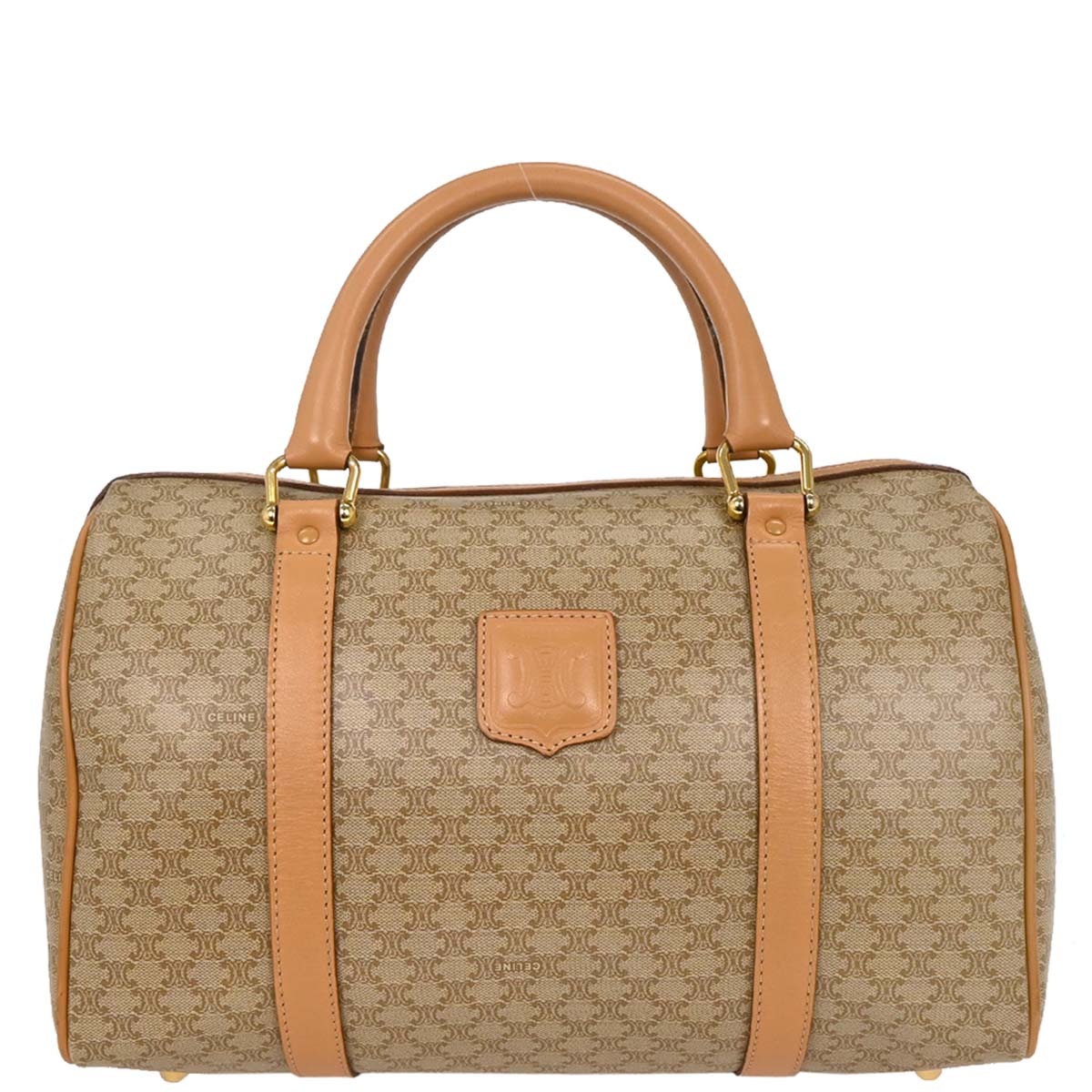 Celine Beige Macadam Duffle Handbag