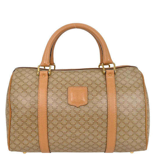 Celine Beige Macadam Duffle Handbag
