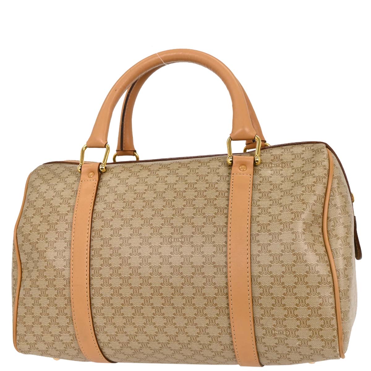 Celine Beige Macadam Duffle Handbag