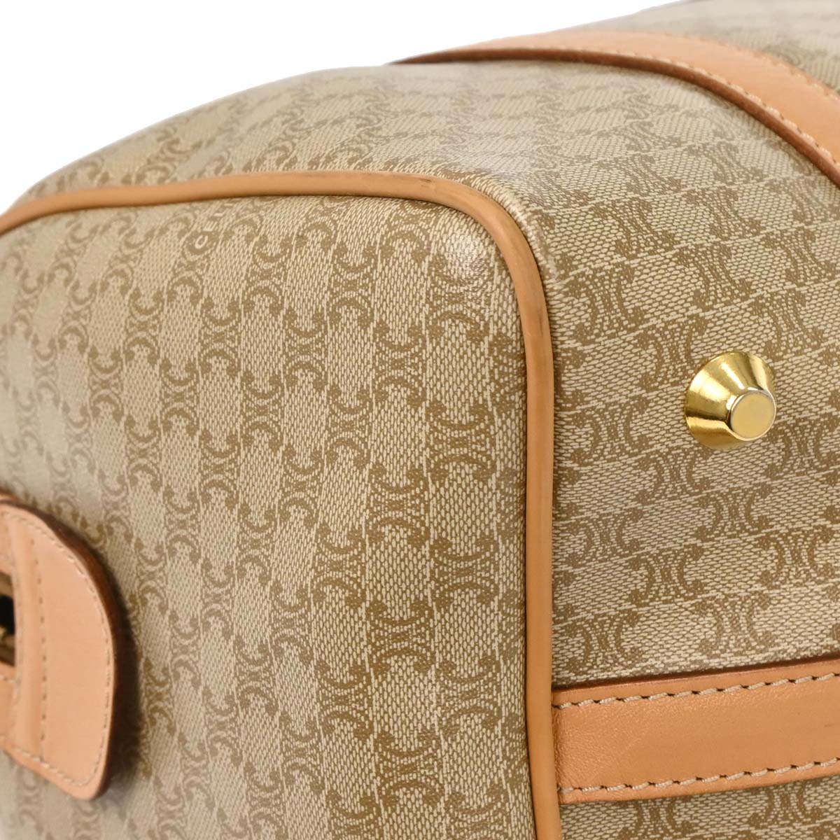 Celine Beige Macadam Duffle Handbag