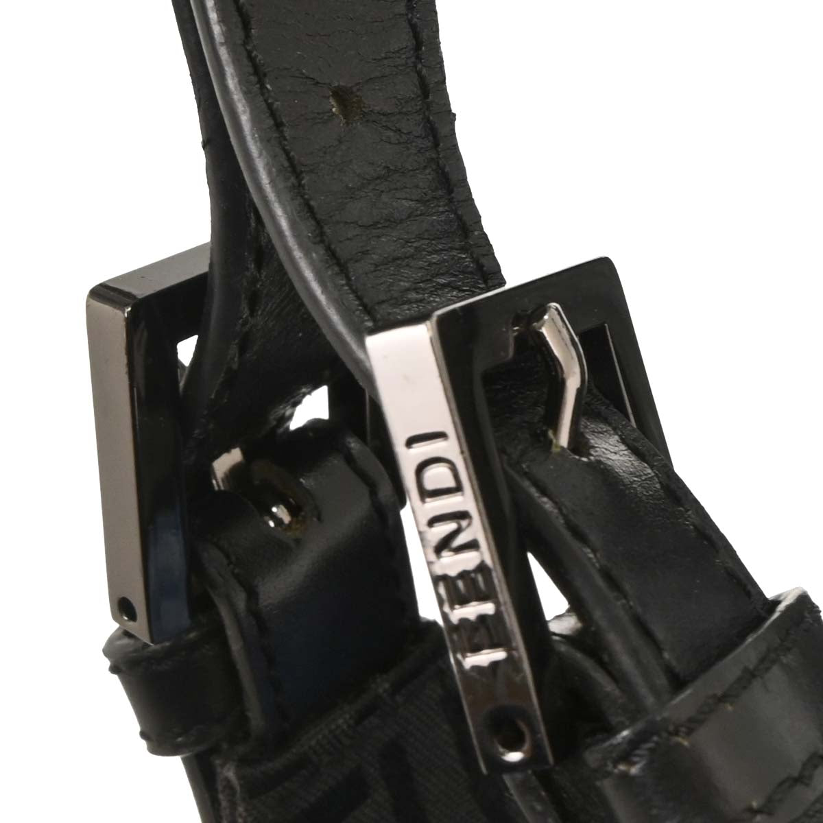 Fendi Black Zucchino Tote Bag