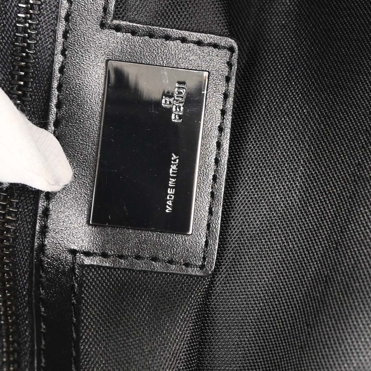 Fendi Black Zucchino Tote Bag