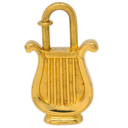 Hermes Harp 1996 Cadena Padlock Gold Small Good