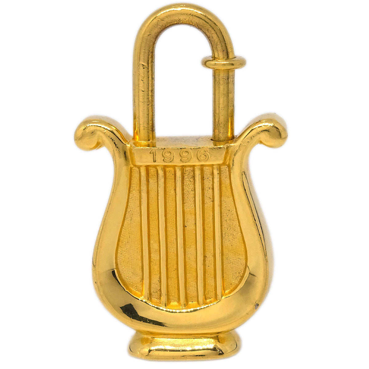 Hermes Harp 1996 Cadena Padlock Gold Small Good
