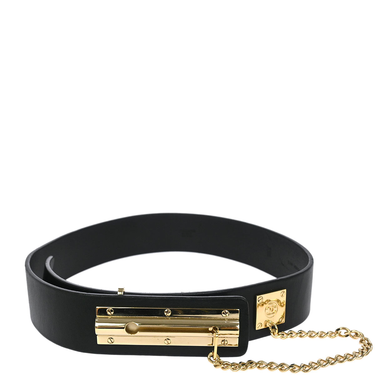 Chanel Belt Black #70/28 02P Small Good