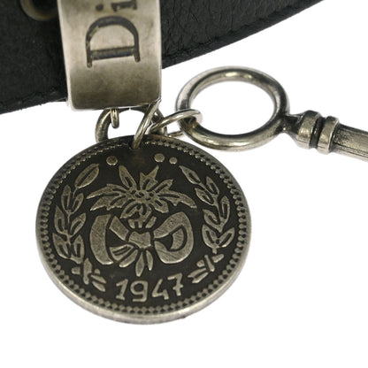 Christian Dior Leather Belt Black #95 Small Good