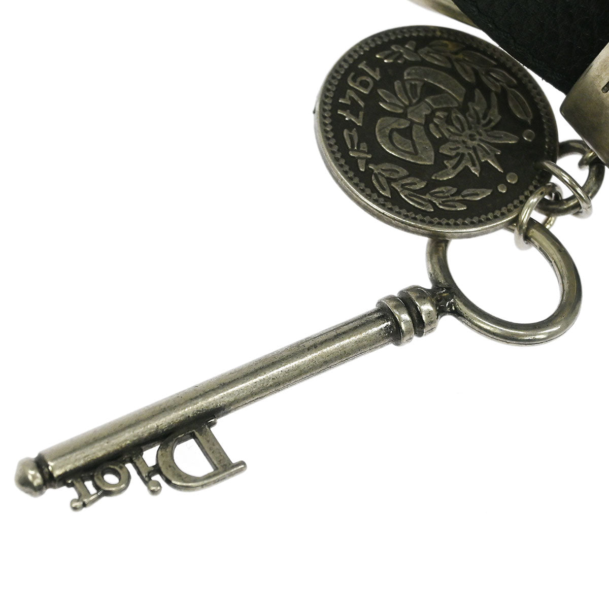 Christian Dior Leather Belt Black #95 Small Good