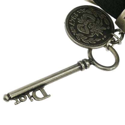 Christian Dior Leather Belt Black #95 Small Good