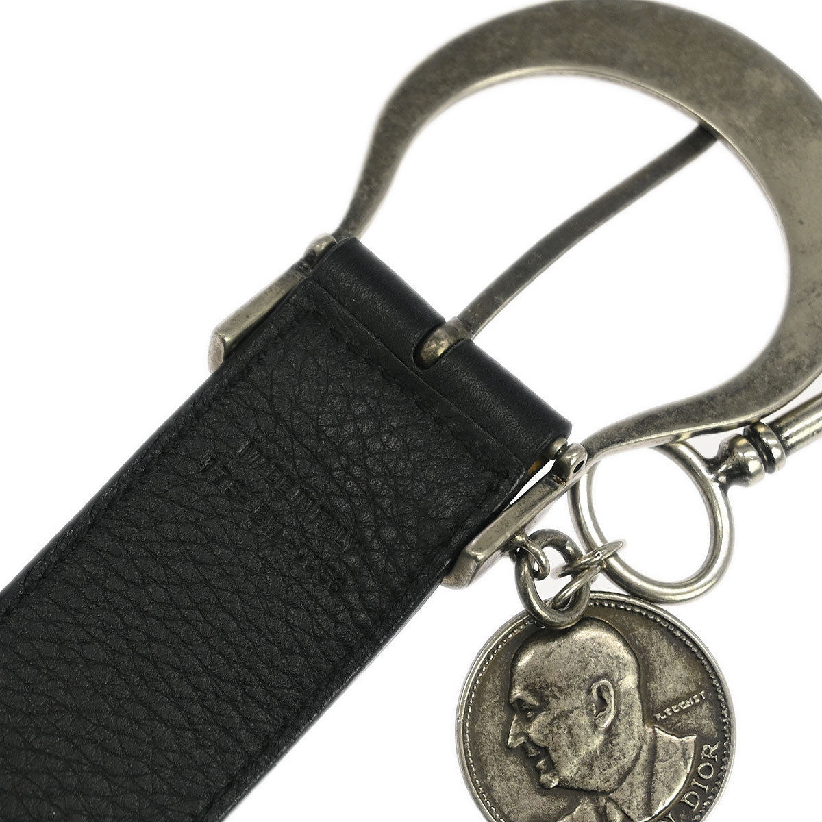 Christian Dior Leather Belt Black #95 Small Good