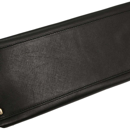 Salvatore Ferragamo Black Gancini 2way Shoulder Handbag