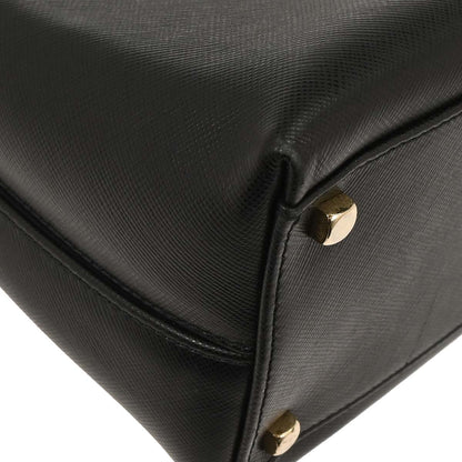 Salvatore Ferragamo Black Gancini 2way Shoulder Handbag