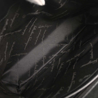 Salvatore Ferragamo Black Gancini 2way Shoulder Handbag