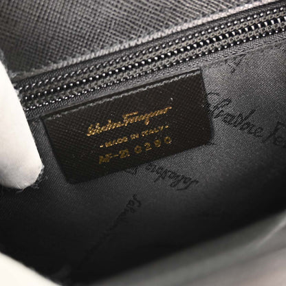 Salvatore Ferragamo Black Gancini 2way Shoulder Handbag