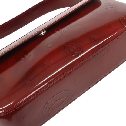 Cartier Bordeaux Patent Leather Happy Birthday Handbag
