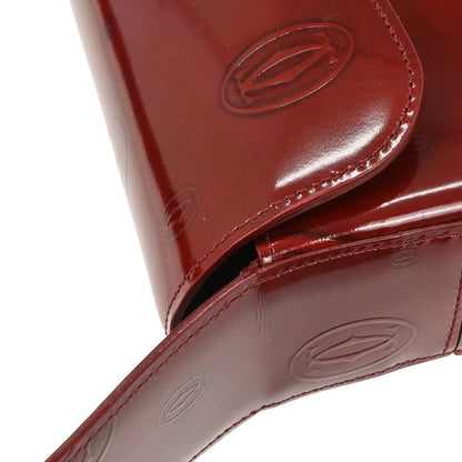 Cartier Bordeaux Patent Leather Happy Birthday Handbag