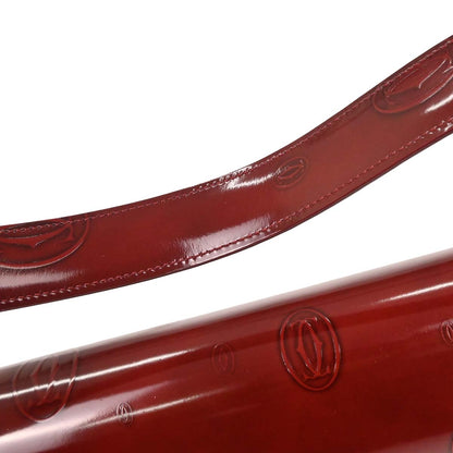 Cartier Bordeaux Patent Leather Happy Birthday Handbag