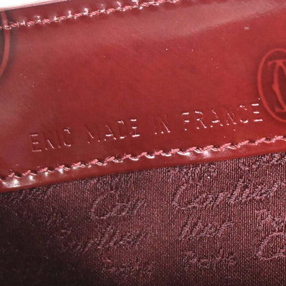 Cartier Bordeaux Patent Leather Happy Birthday Handbag