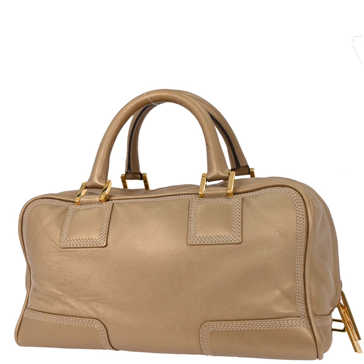 Loewe Gold Lambskin Amazona 28 Handbag