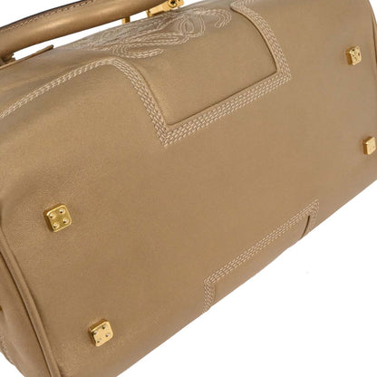 Loewe Gold Lambskin Amazona 28 Handbag