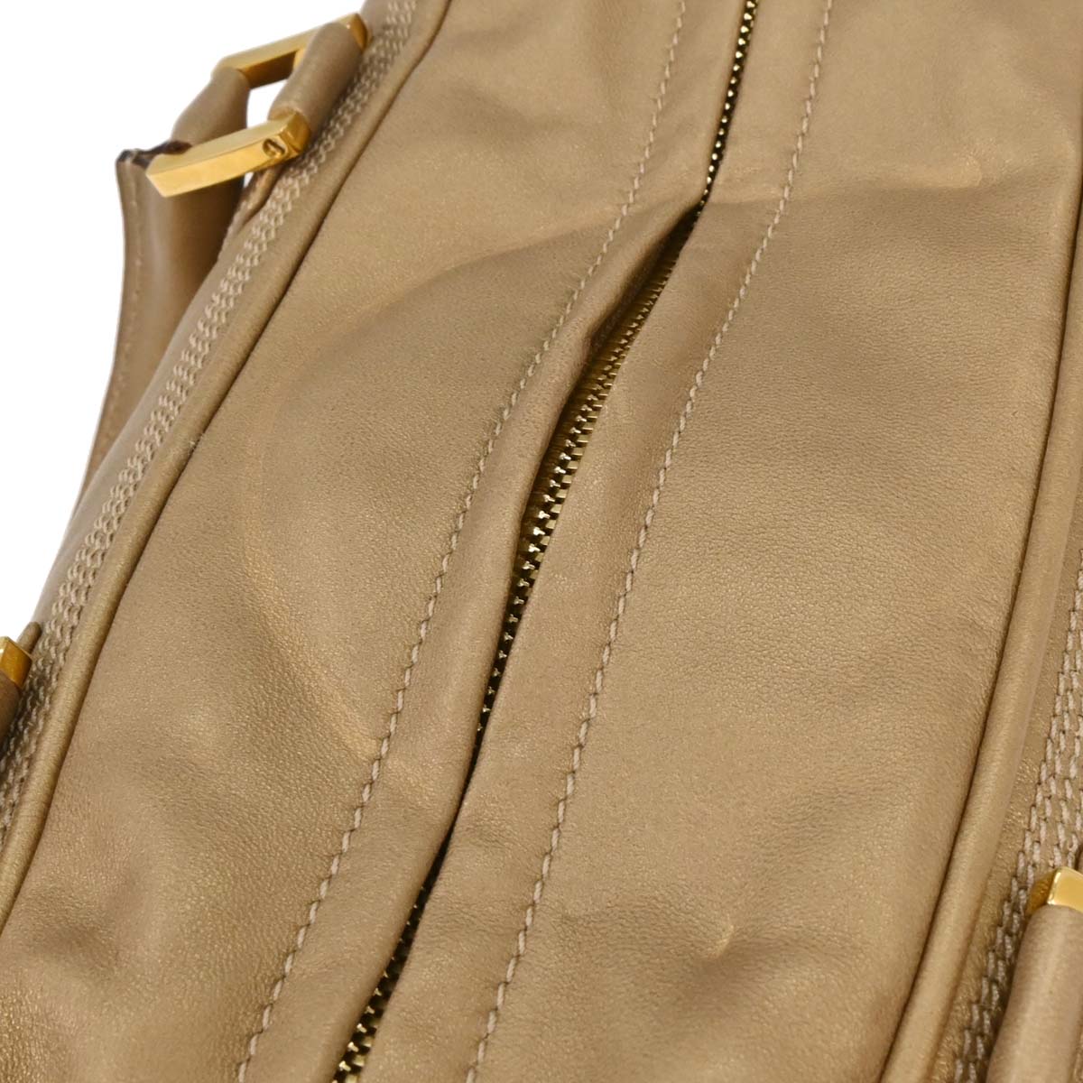 Loewe Gold Lambskin Amazona 28 Handbag