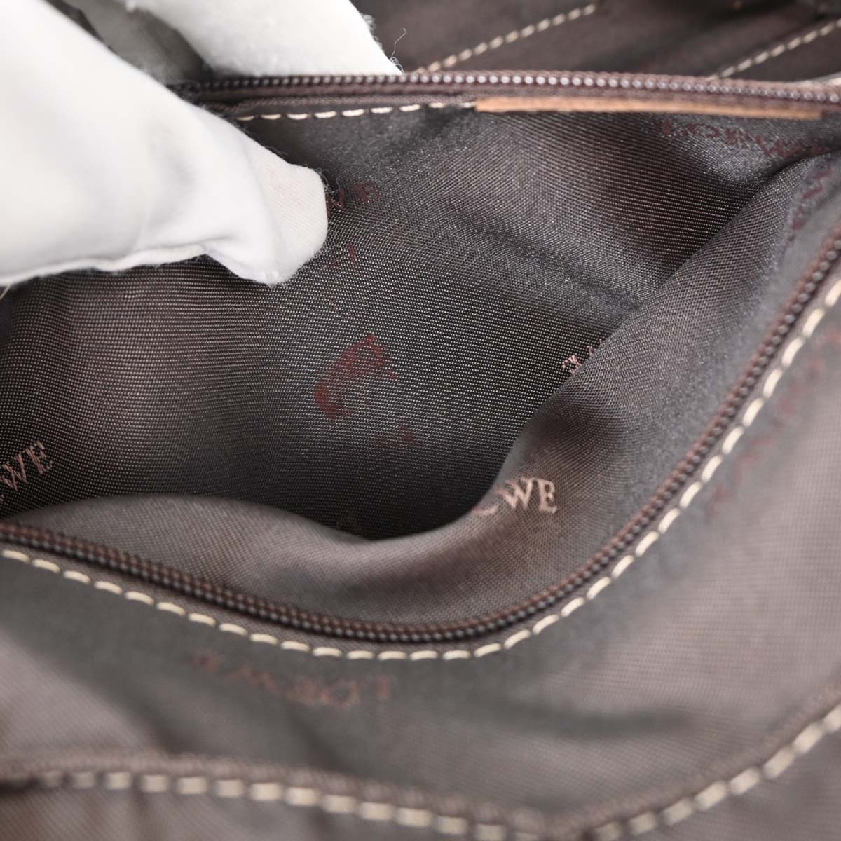 Loewe Gold Lambskin Amazona 28 Handbag