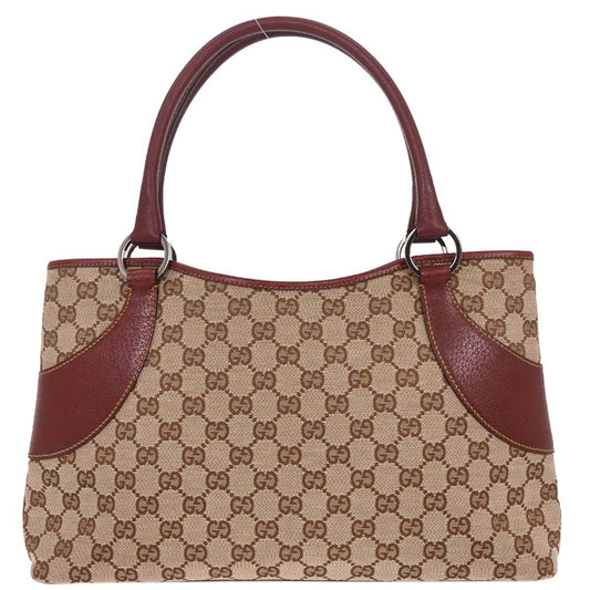 Gucci Brown Bordeaux GG Tote Bag