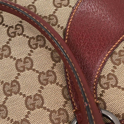 Gucci Brown Bordeaux GG Tote Bag