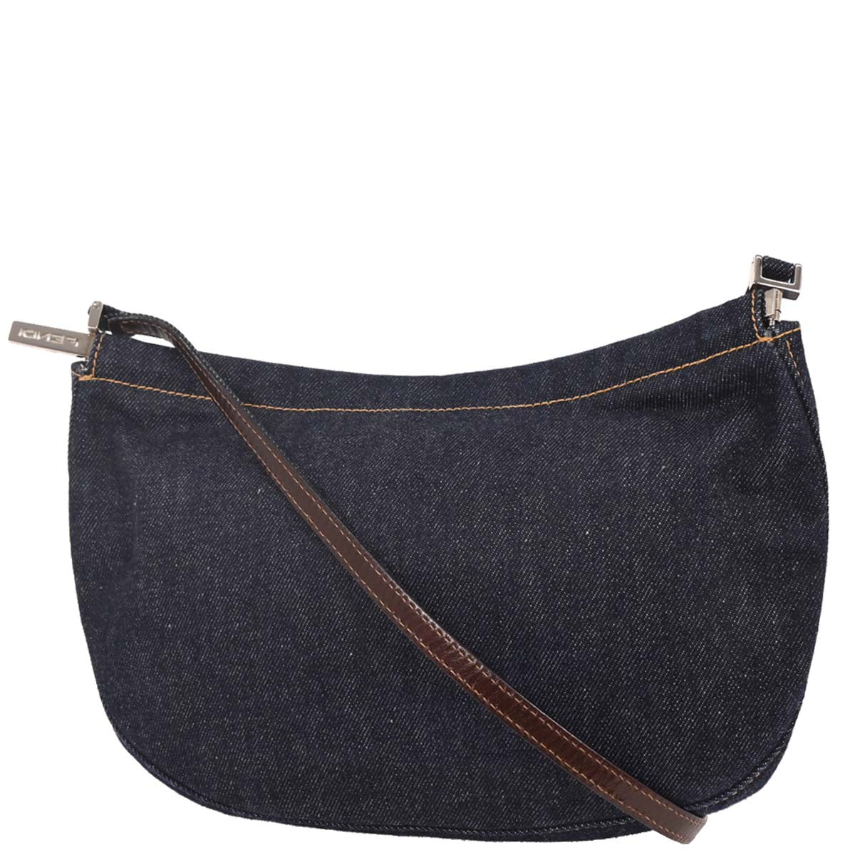 Fendi Navy Denim Shoulder Bag