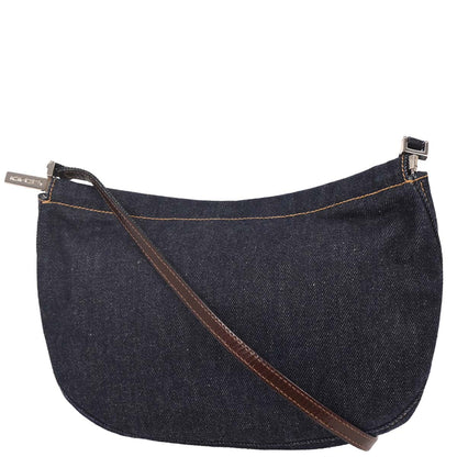 Fendi Navy Denim Shoulder Bag