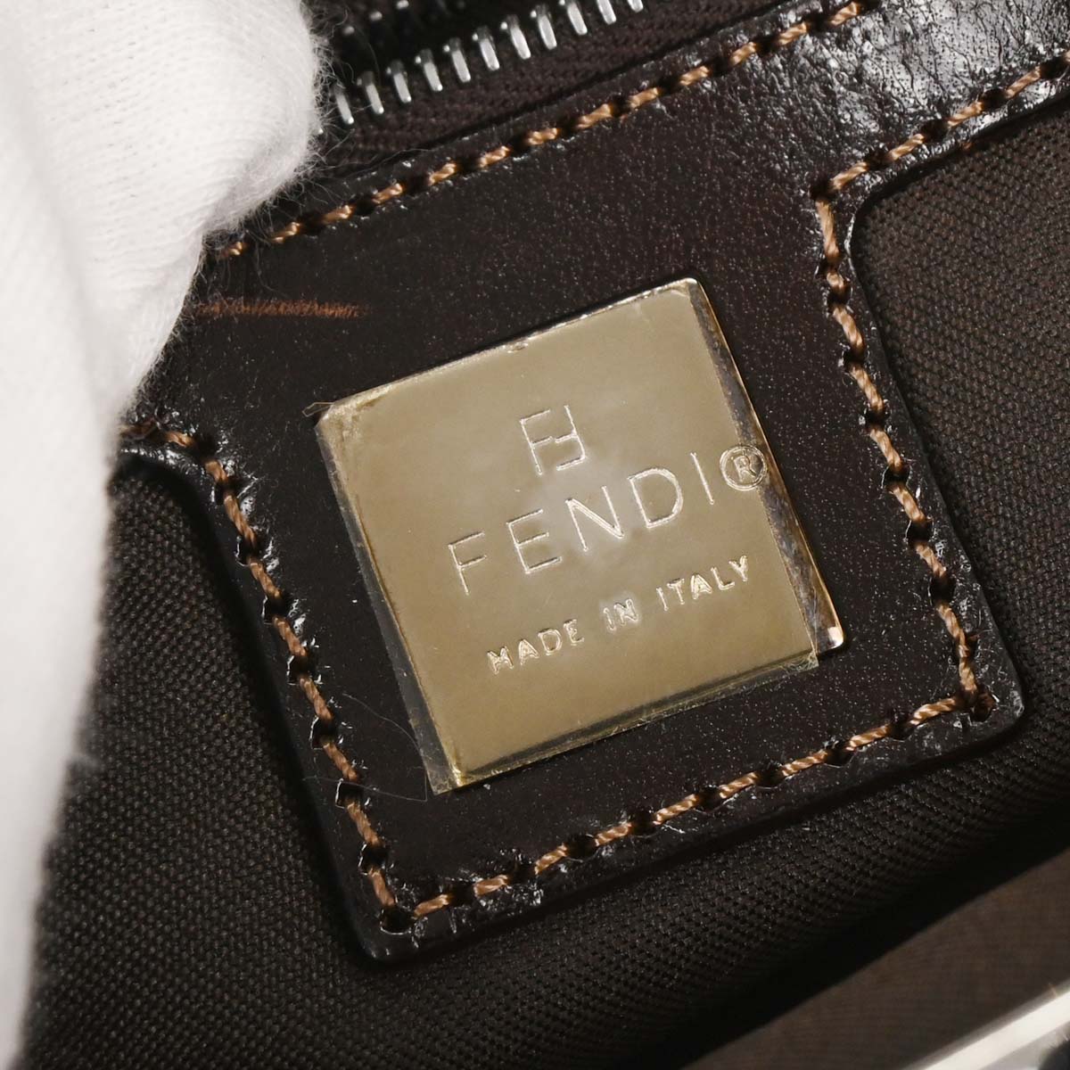 Fendi Navy Denim Shoulder Bag