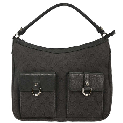 Gucci Dark Gray Black GG Handbag