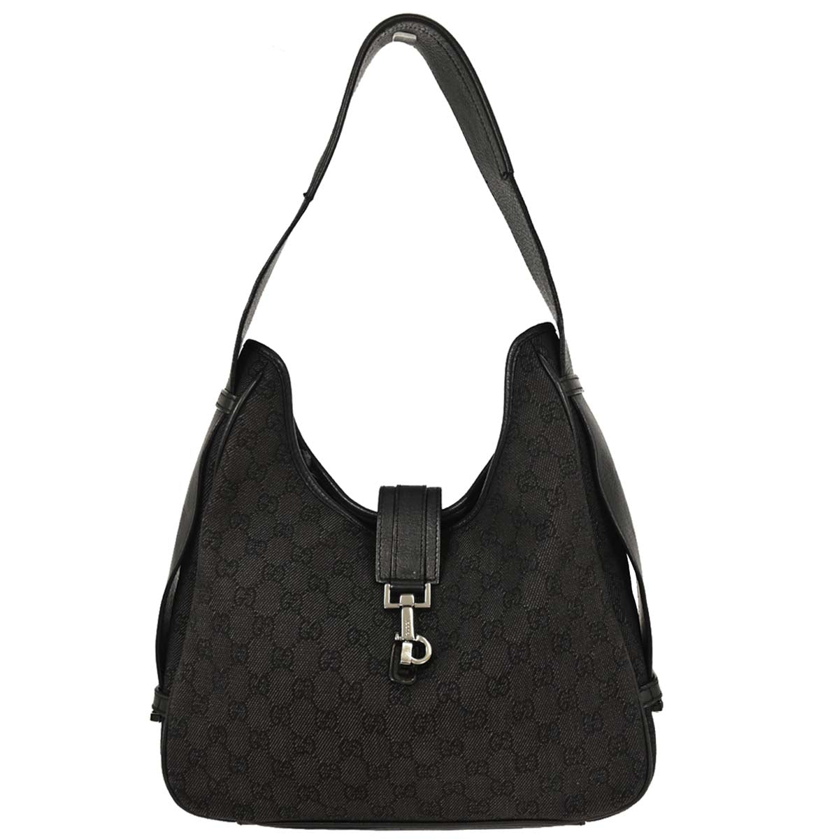 Gucci Dark Gray GG Jackie Shoulder Bag