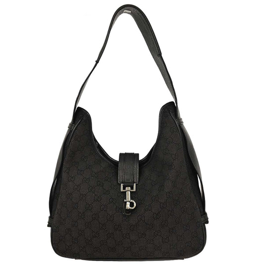 Gucci Dark Gray GG Jackie Shoulder Bag