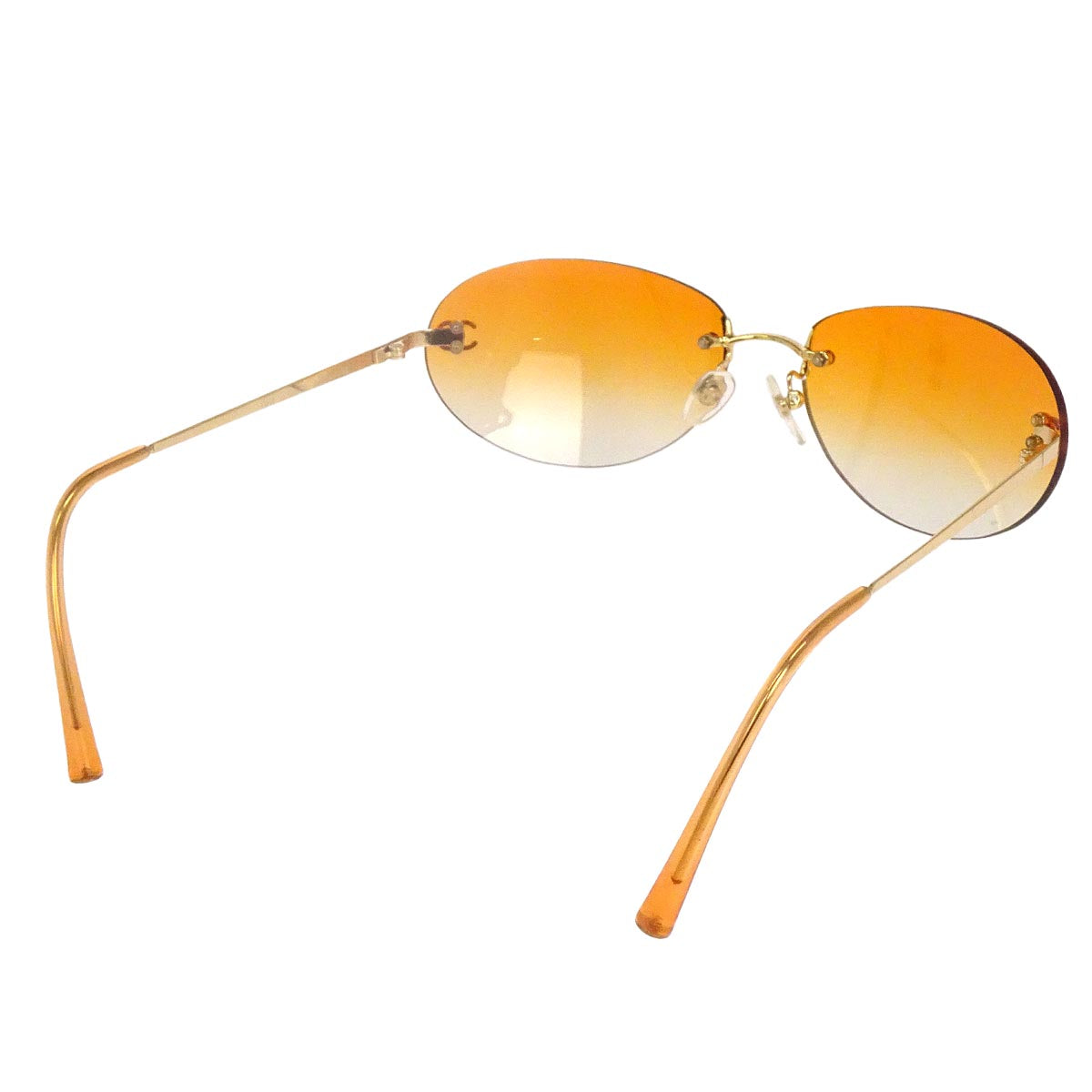Chanel Sunglasses Eyewear Orange Small Good