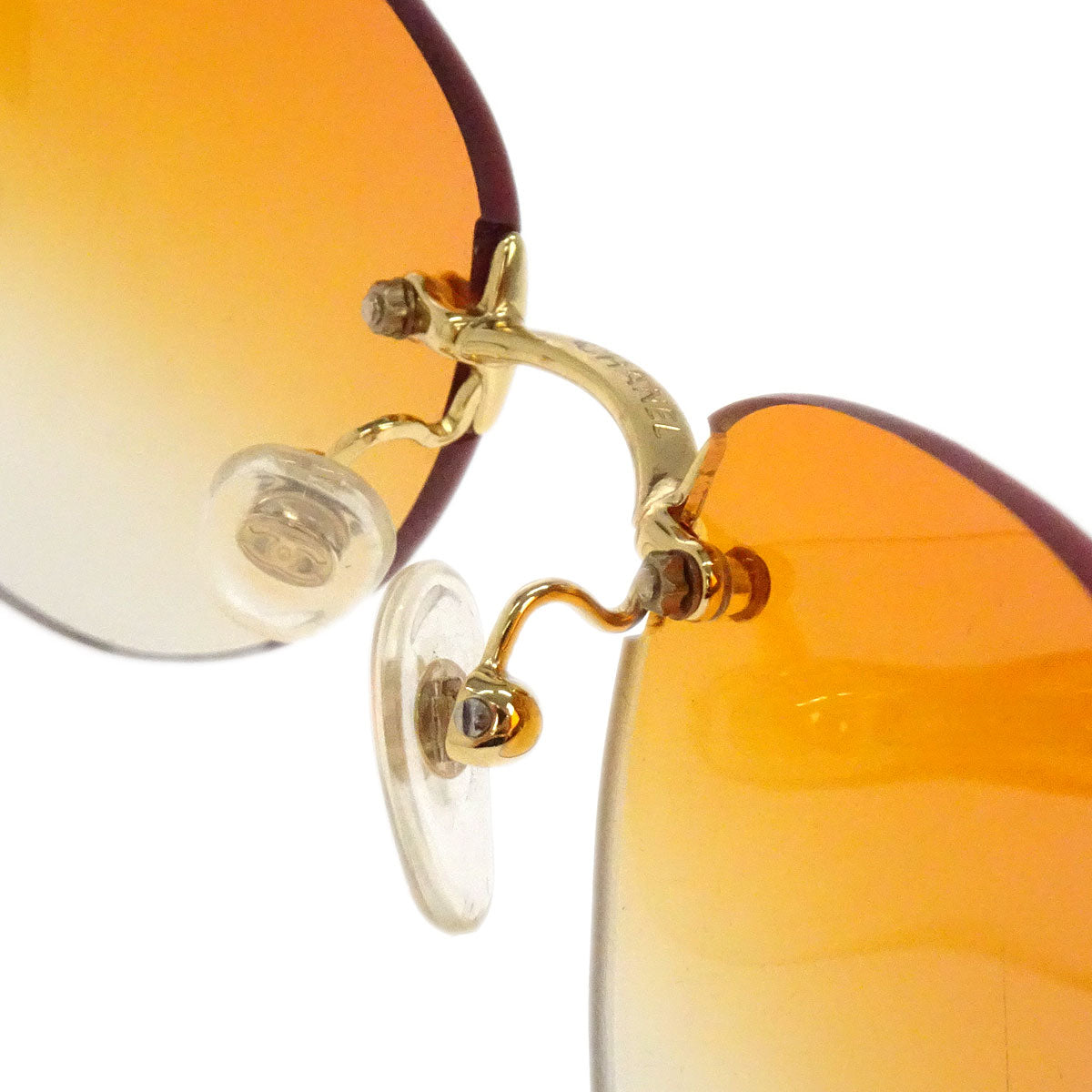 Chanel Sunglasses Eyewear Orange Small Good