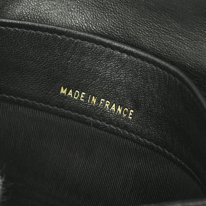 Chanel Black Lambskin Bicolore Wallet Coin Purse
