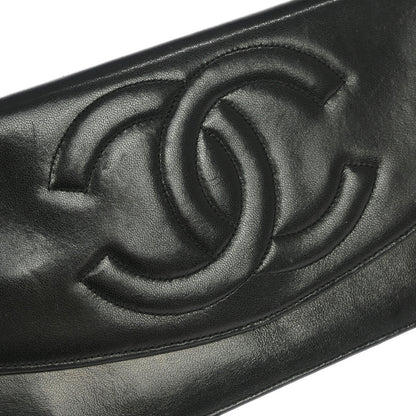Chanel 1991-1994 Black Lambskin Wallet Purse
