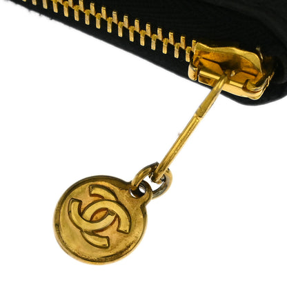 Chanel 1997-1999 Black Caviar Wallet Purse
