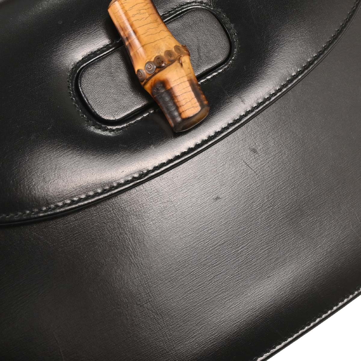 Gucci Black Bamboo 2way Shoulder Handbag
