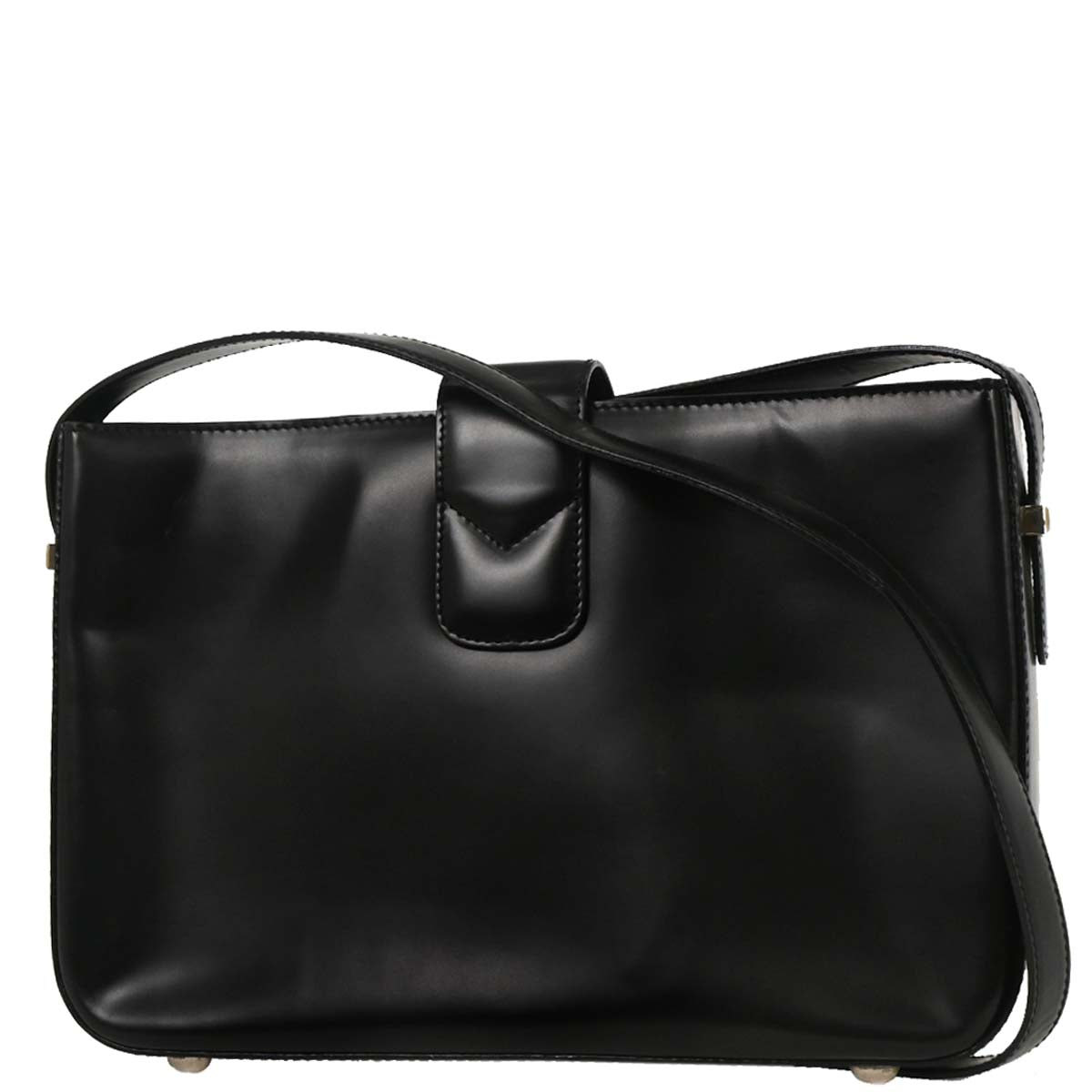 Celine Black Horse Carriage Shoulder Bag