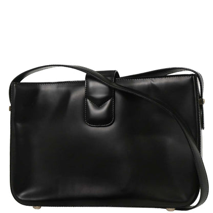 Celine Black Horse Carriage Shoulder Bag