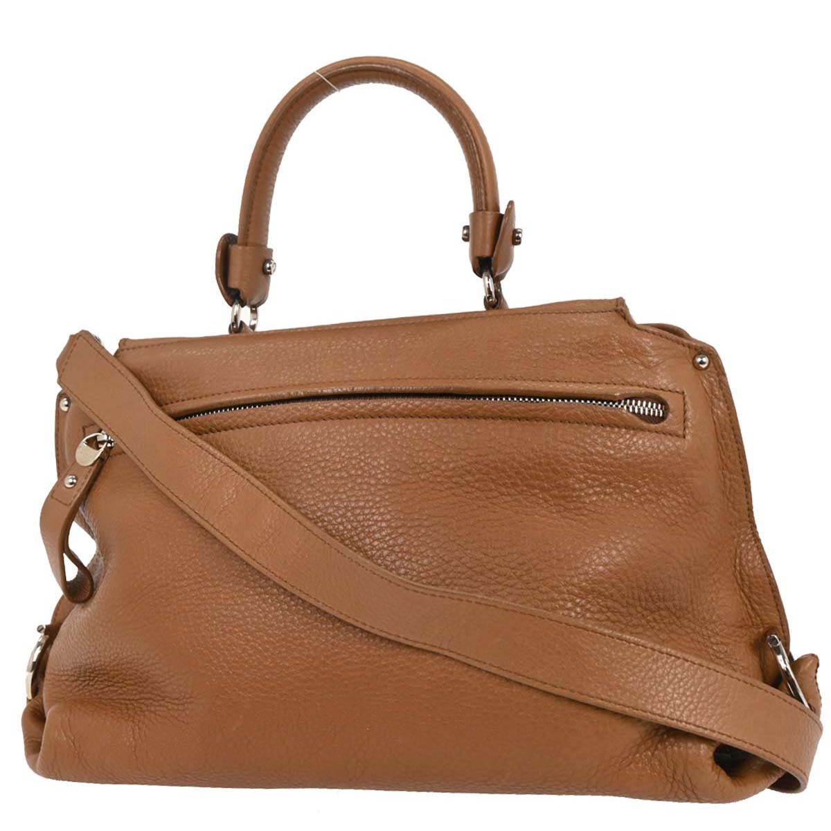 Salvatore Ferragamo Brown Sofia Gancini 2way Shoulder Handbag