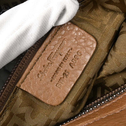 Salvatore Ferragamo Brown Sofia Gancini 2way Shoulder Handbag