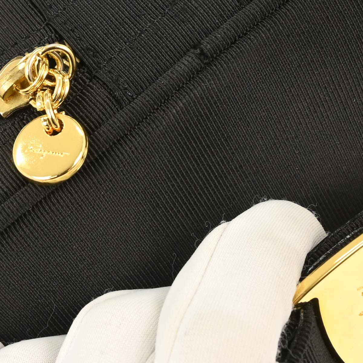 Salvatore Ferragamo Black Vara Bow 2way Shoulder Handbag