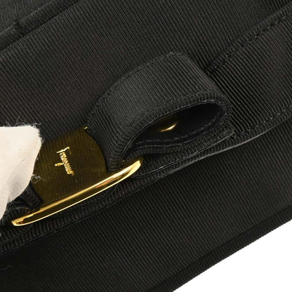 Salvatore Ferragamo Black Vara Bow 2way Shoulder Handbag