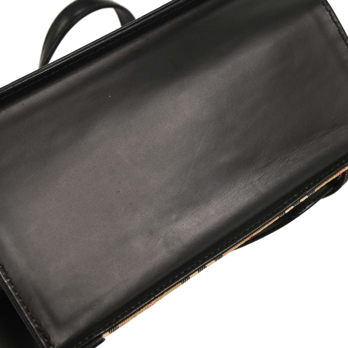 Burberrys Beige Black Burberry Check Handbag