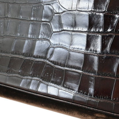 Prada * Brown Leather Velvet Handbag